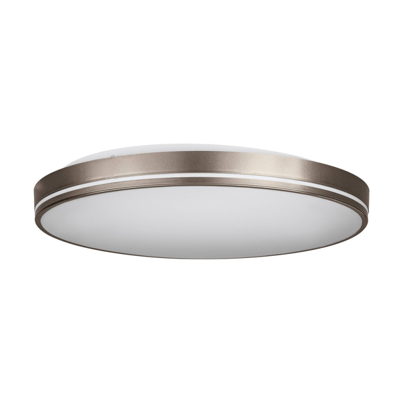 Plafonnier LED Orotava moka et blanc dimmable Ø 39,5 cm 2 x 11 W EGLO