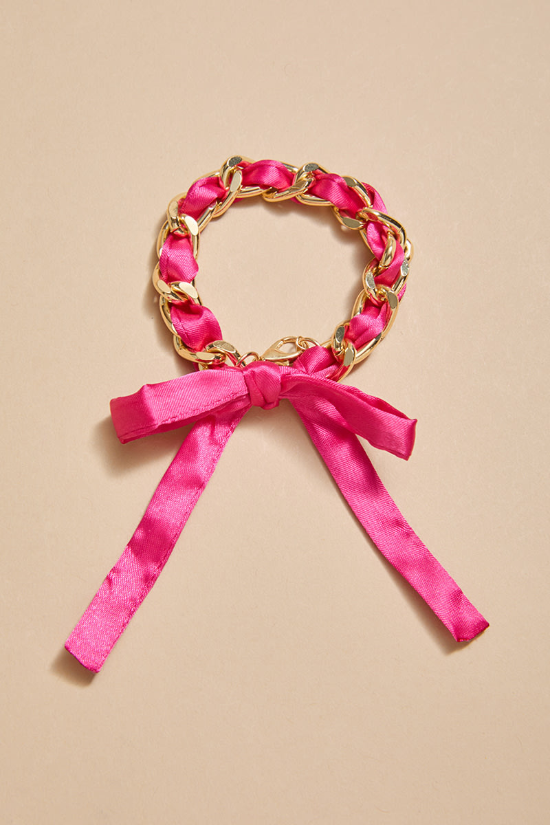 Dianne Ribbon Chain Bracelet