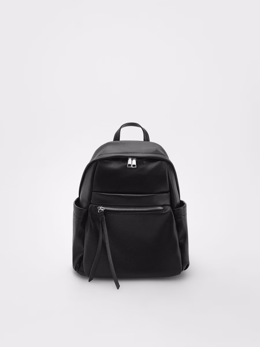 Faux Leather Backpack