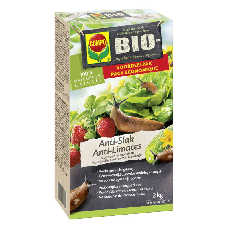 Granulés anti-limaces Bio 2 kg COMPO