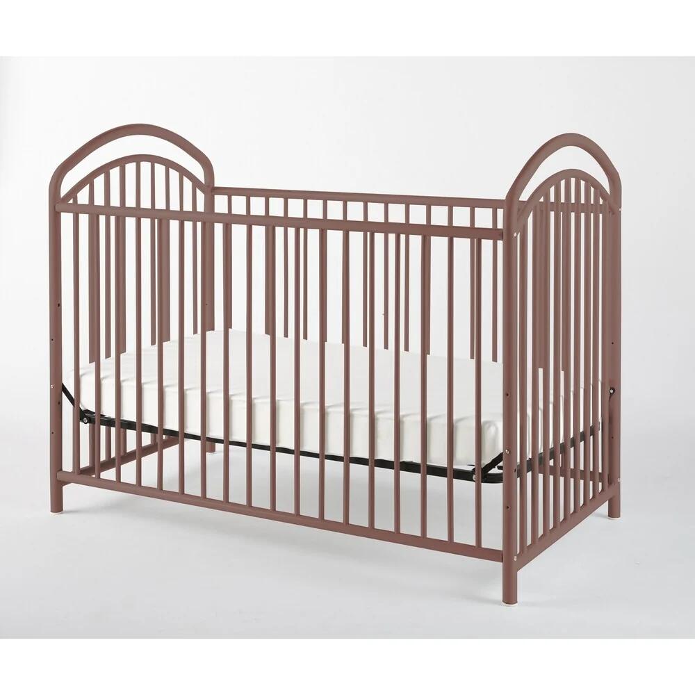 LA Baby The Mariposa 3 in 1 Full Sized Metal Crib