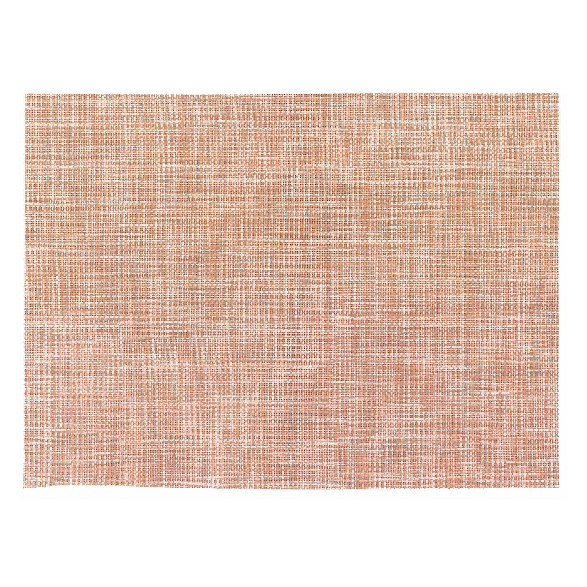 LINA - Set de table  en polyester papaye 33 x 45