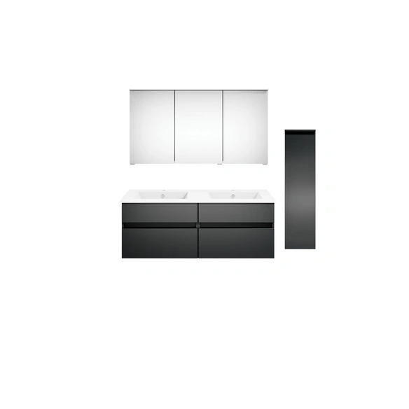 Badmöbel-Set »twenty one«, 5-teilig, Waschbecken BxHxT: 122 x 1,5 x 51 cm, montiert