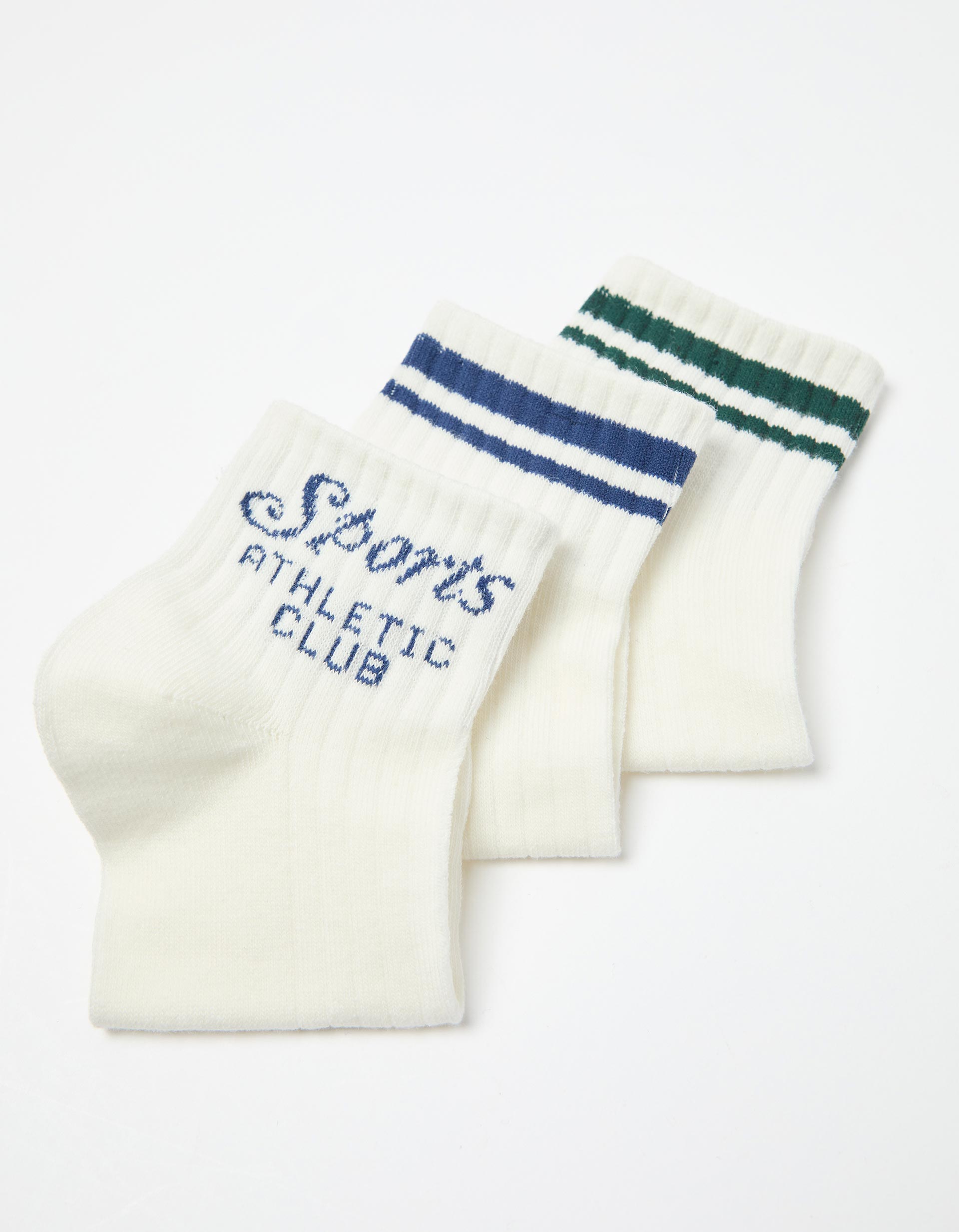 Pack 3 Pares de Meias Tornozelo, Homem, Branco