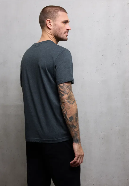 Melange-Look T-Shirt