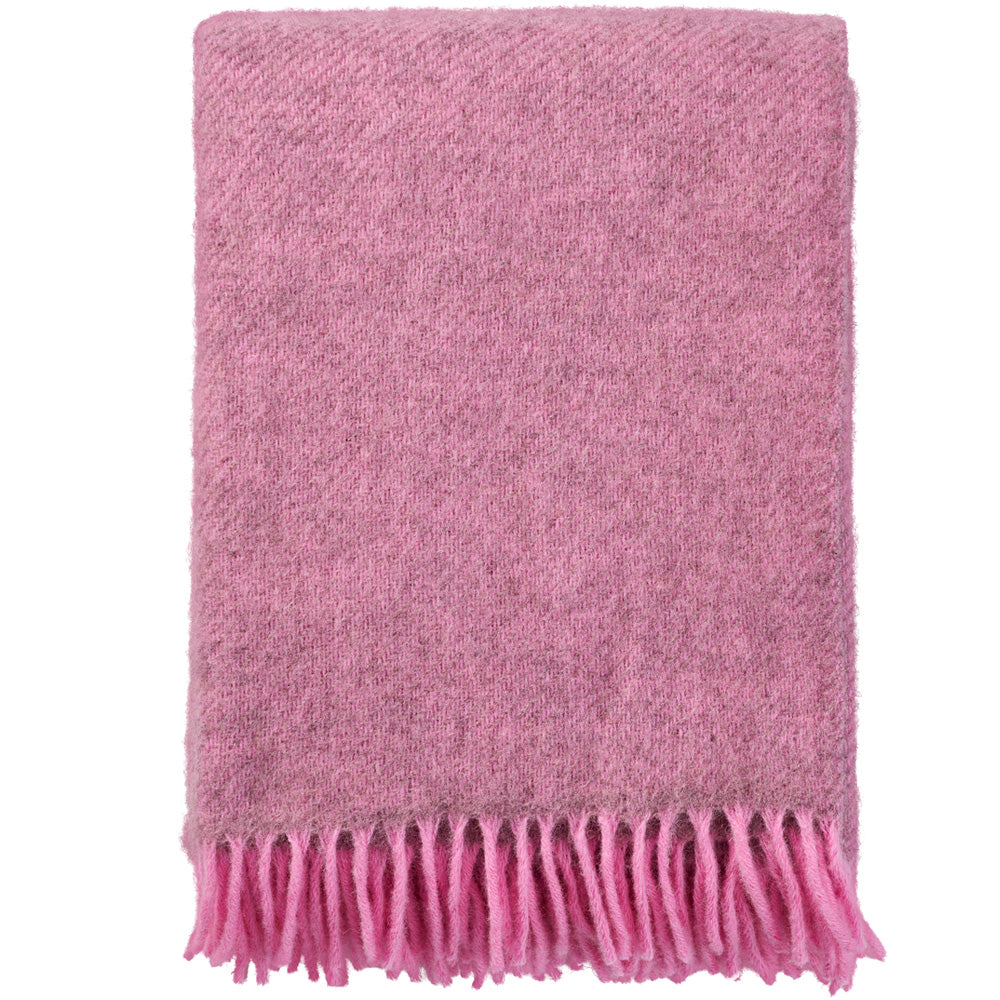 Klippan 100% wollen deken - Gotland - pink - 130x200cm