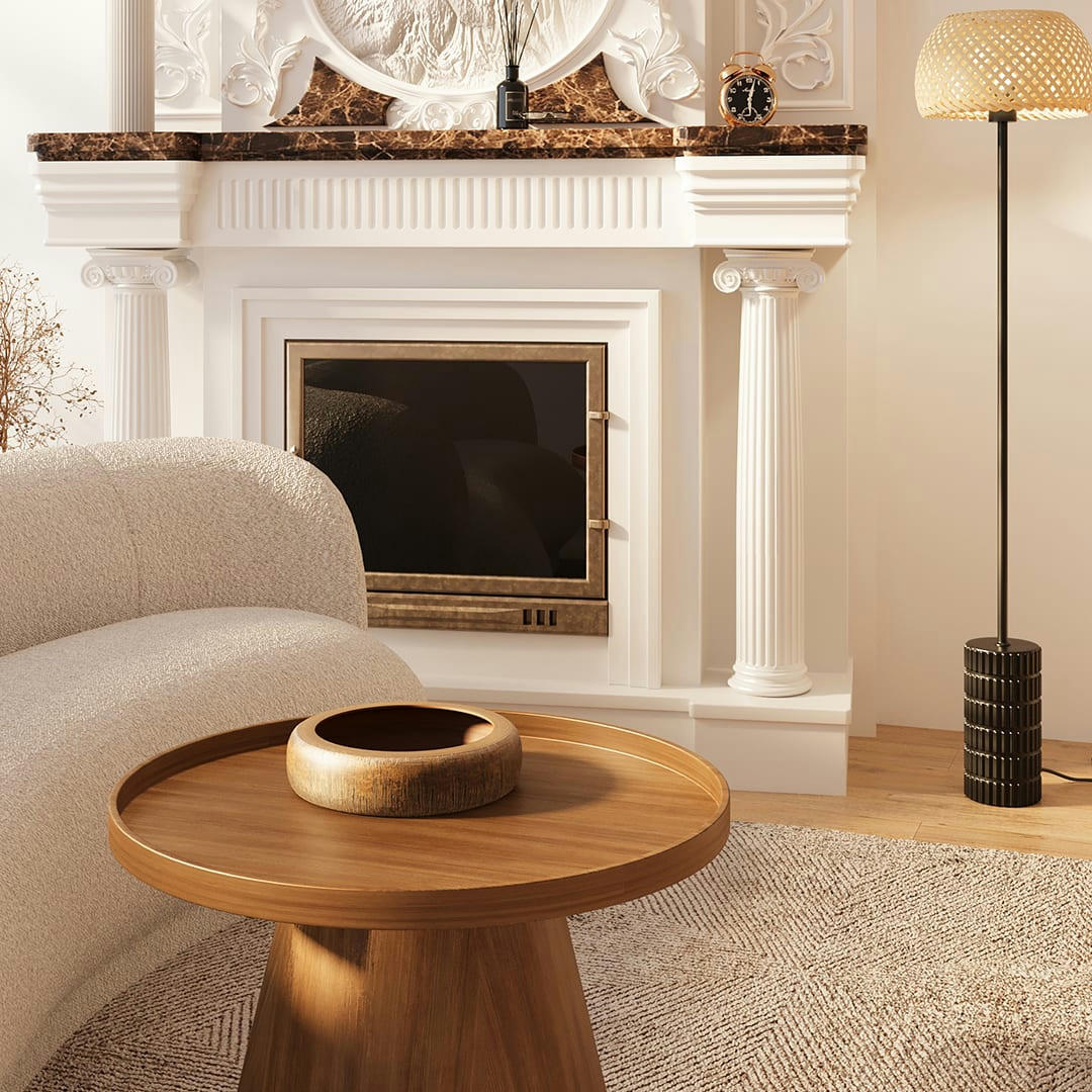 LAGOS - Coupelle vide-poches design imitation bois