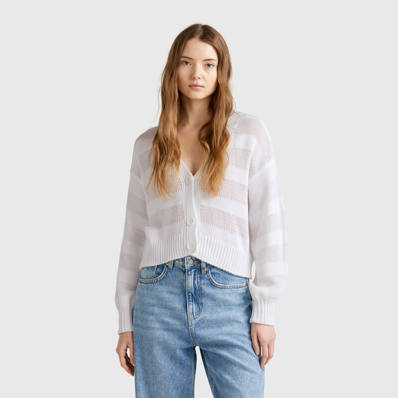 100% cotton knit cardigan