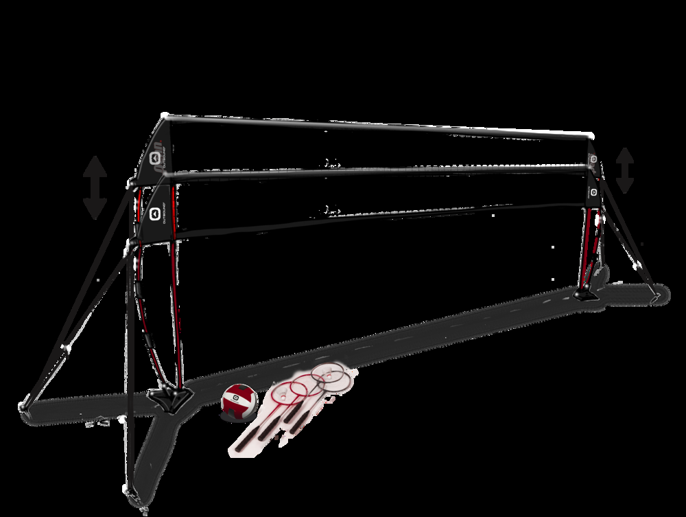 Outbound 2-in-1 Badminton/Volleyball Combo Party Game for Outdoor Fun, Easy Setup