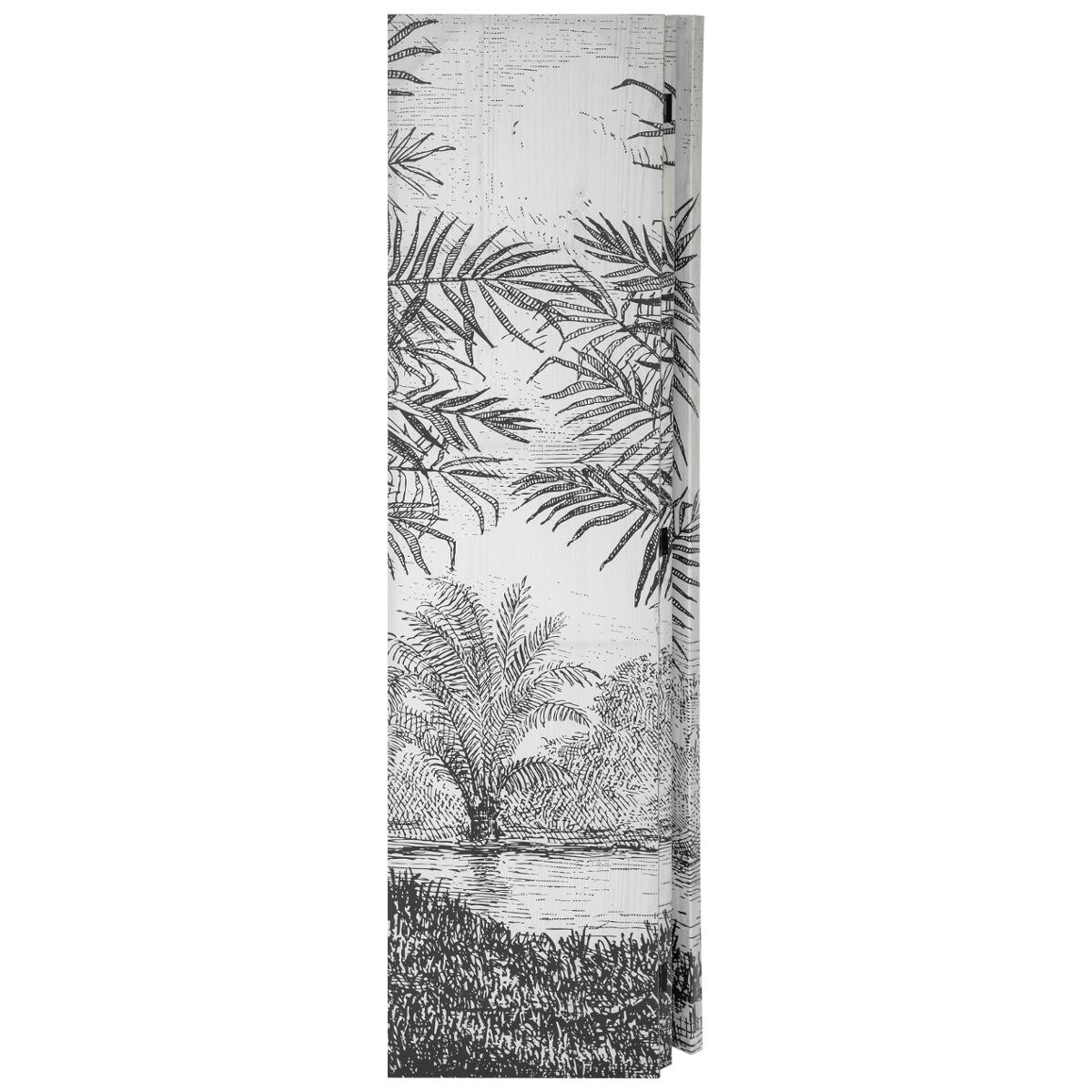 Screen "Cuba" Black and white, H.170 cm