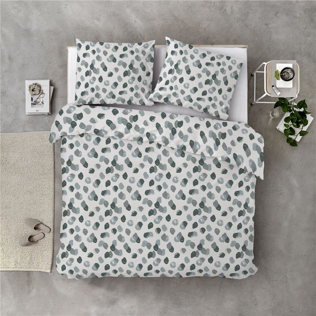 Byrklund - Dekbedovertrek Spotty Animal - 140x220 - Groen