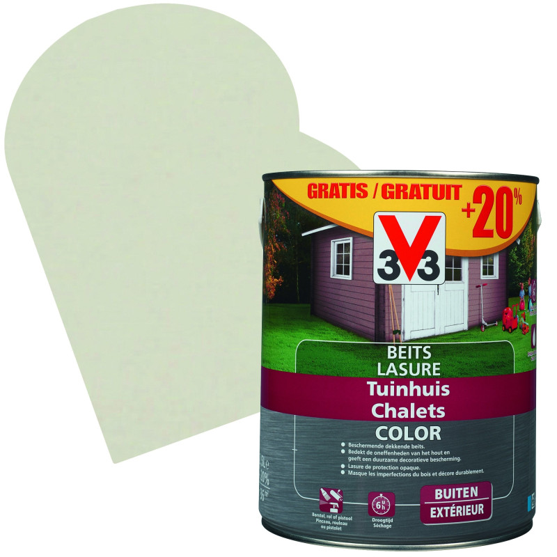 Lasure Chalets Color salar grey 2,5   0,5 L gratuit V33