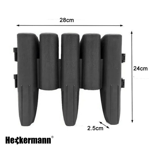 Palisada ogrodowa Heckermann H-280 Ciemnoszara