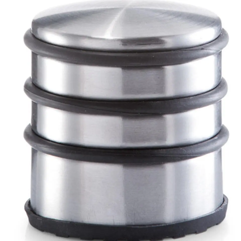 Zeller Deurstopper - RVS - rond - 6,5 x 7 cm - 1,15 kg