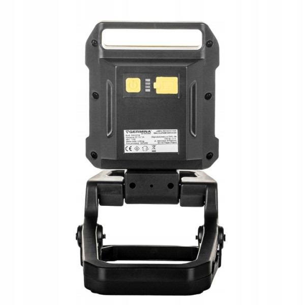 Lampa robocza LED Germina z klipsem 10W naświetlacz akumulatorowy 1szt.
