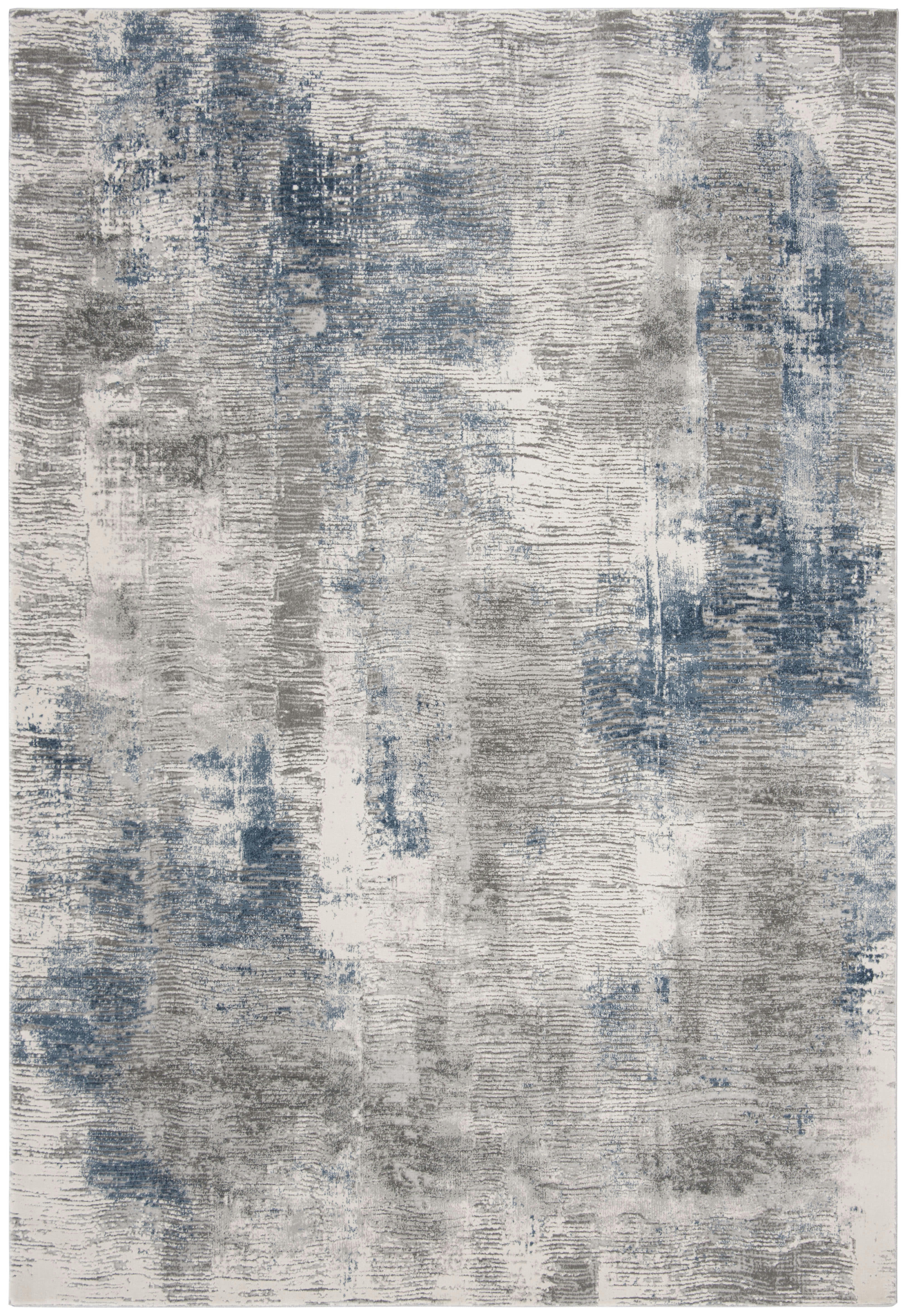INVISTA - Tapis de salon interieur en gris & ivoire, 122 x 183 cm