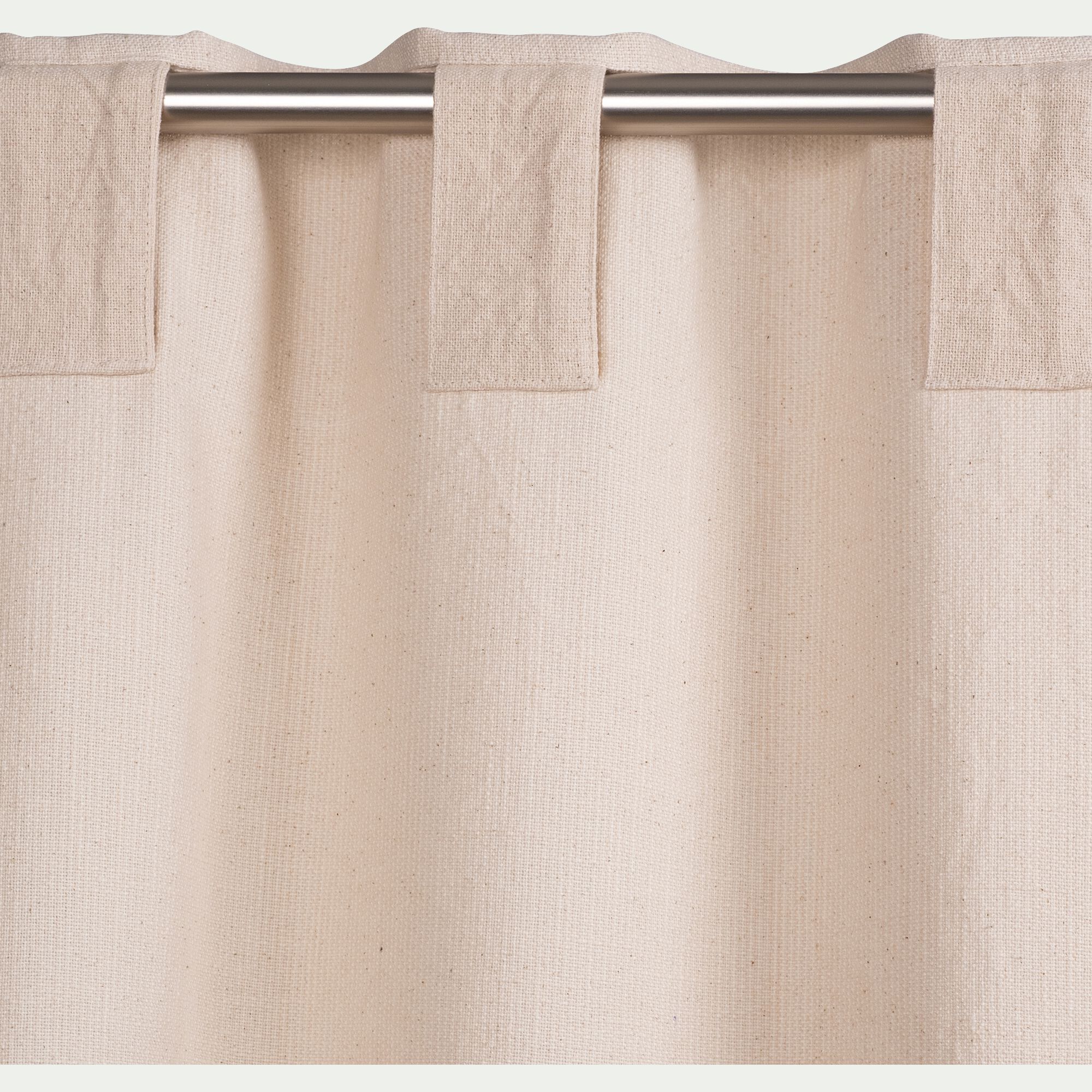 LILANE - Rideau à pattes cachées en coton 140x250cm - beige