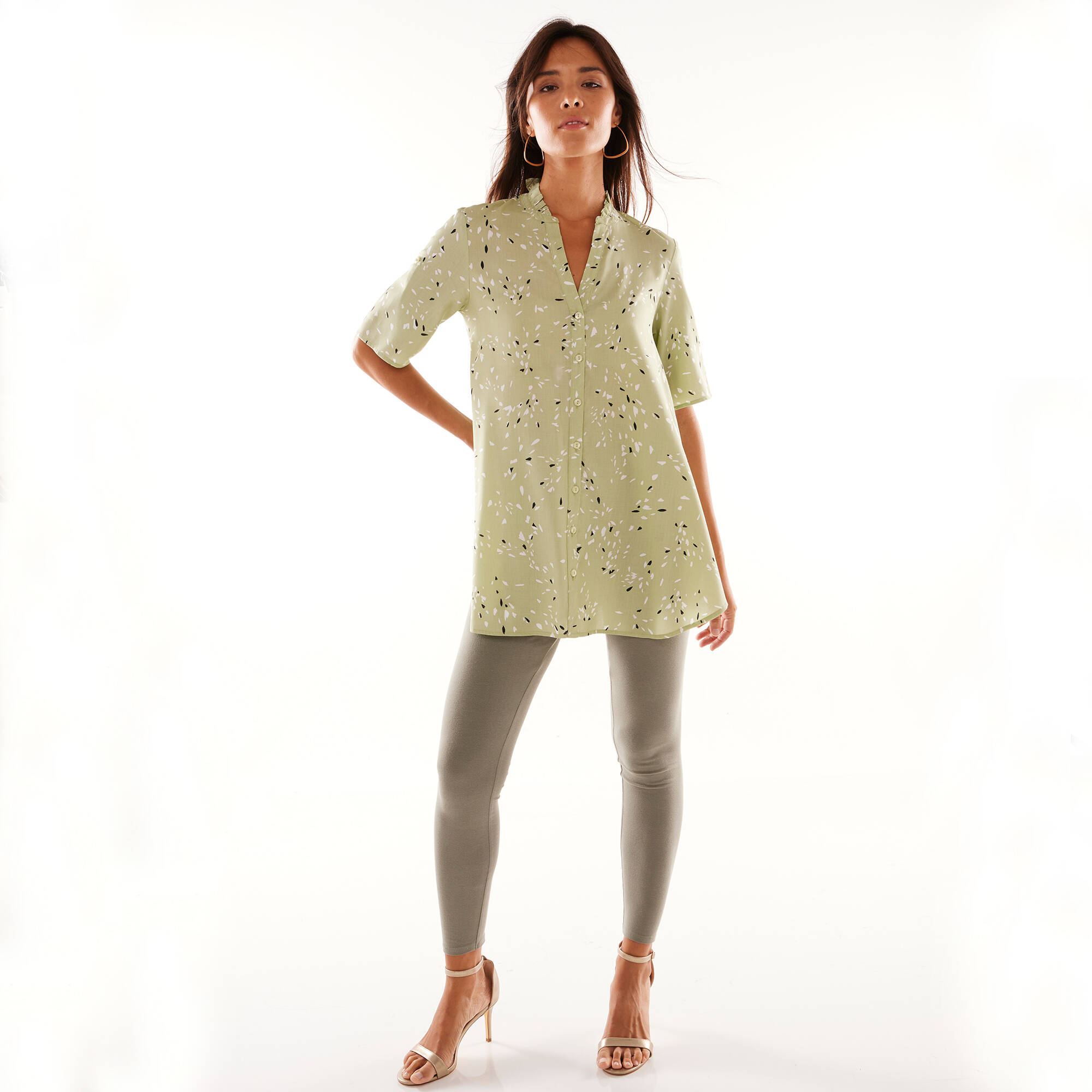 Legging taille haute, ventre plat