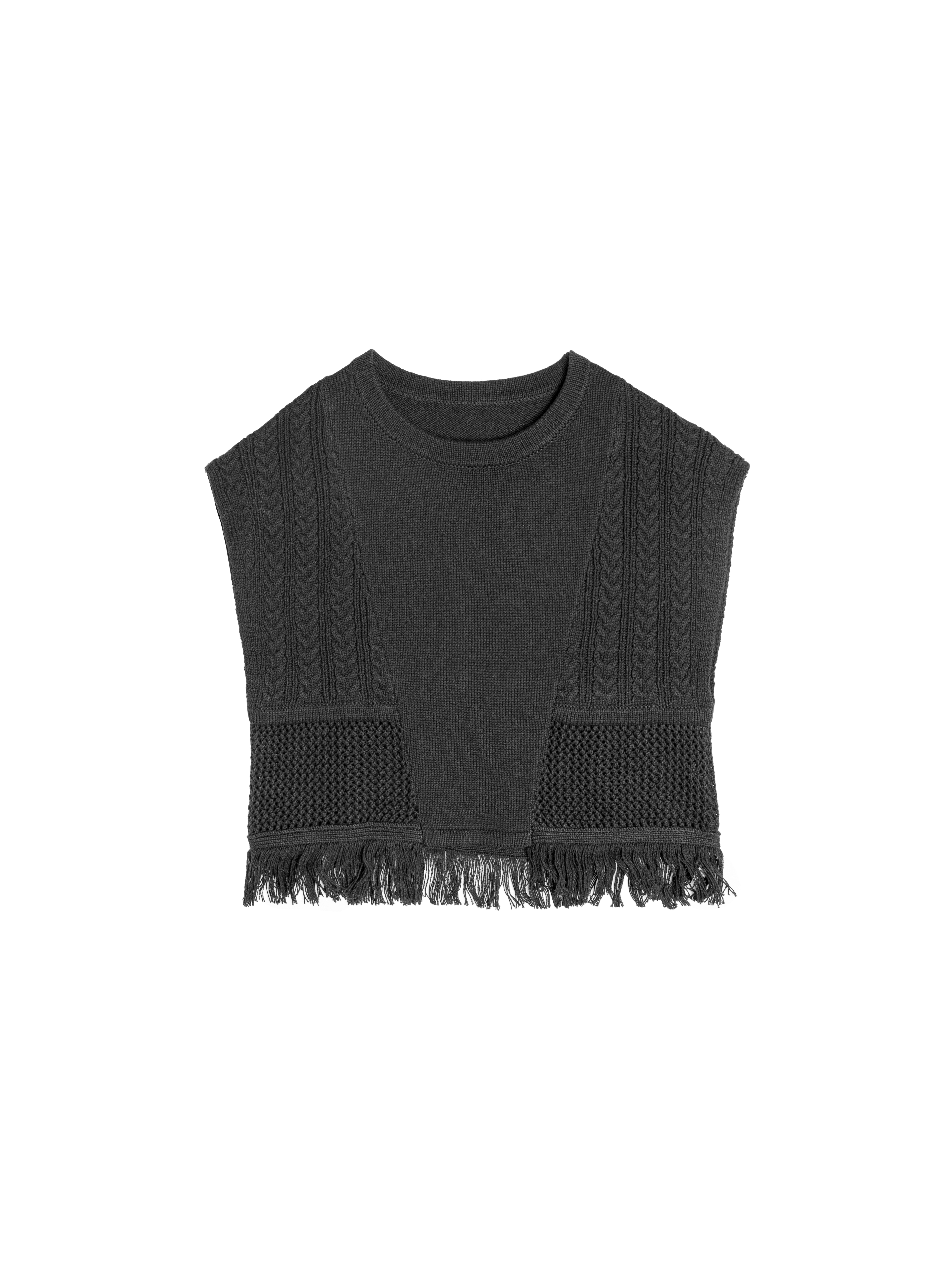 Fringed detail sweater - 180X