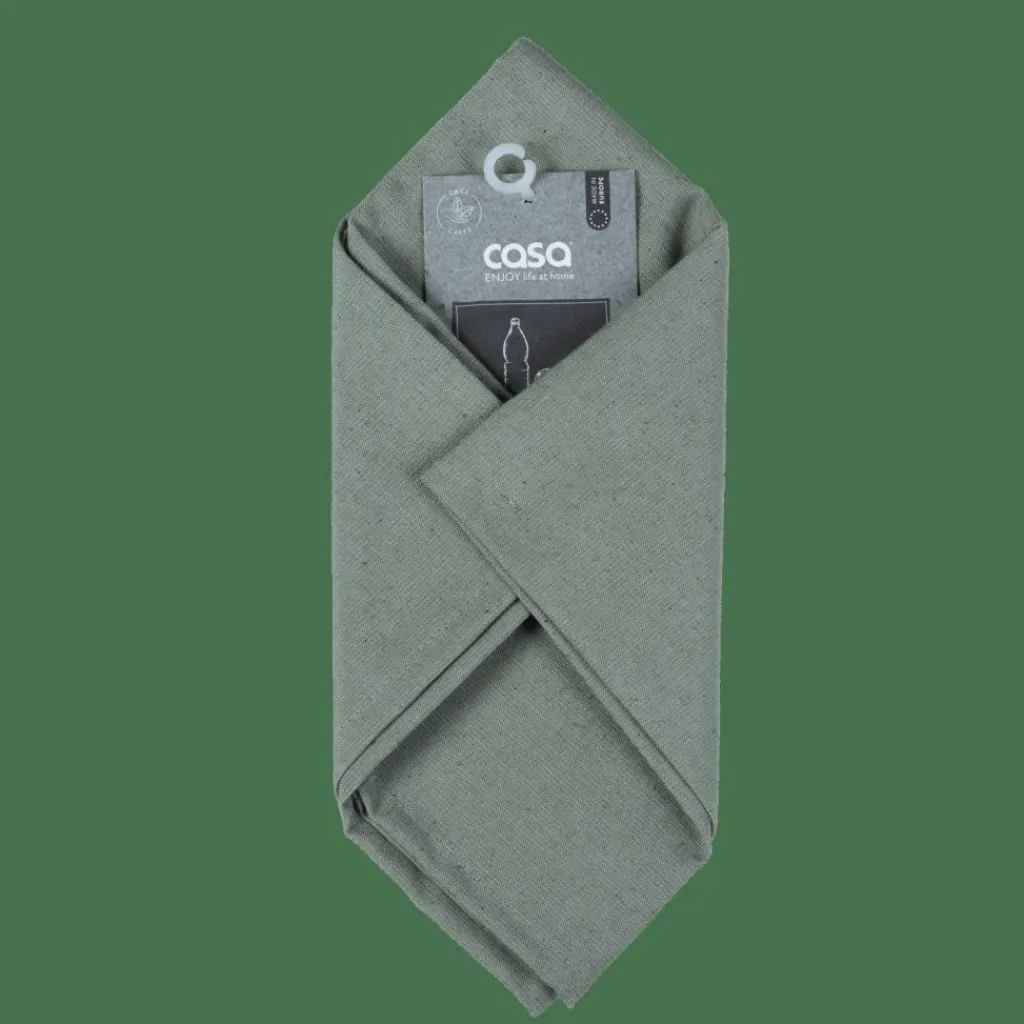 Serviettes^CASA RECYCLE Serviette Olive