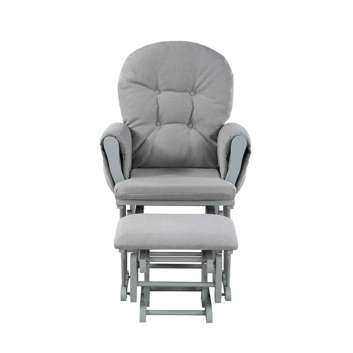 Suite Bebe Mason Glider and Ottoman Gray/Oyster