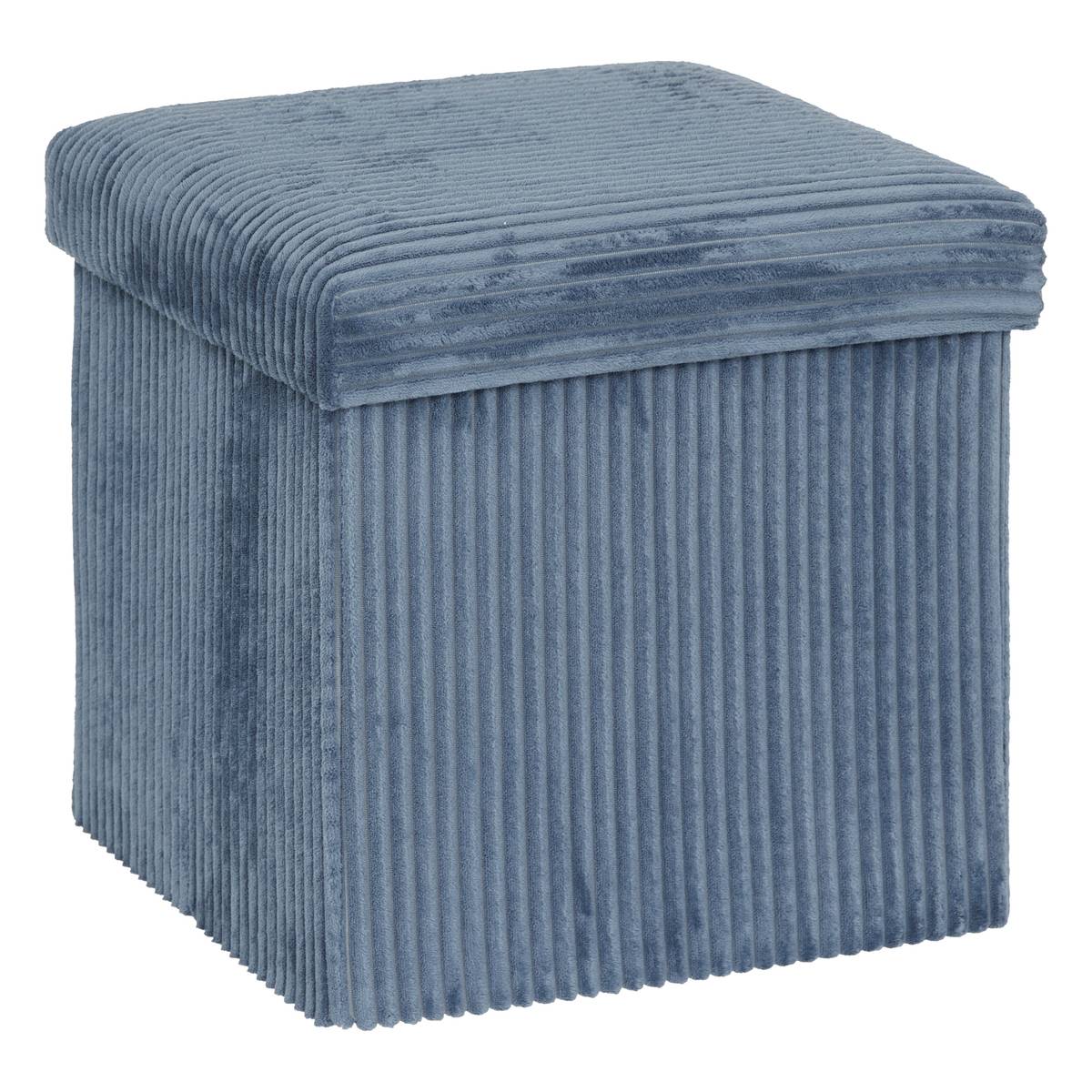 Folding Pouf "Arum" Ink Blue, 38x38 cm