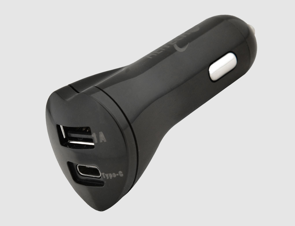 Kfz-USB Ladegerät 2-fach Schwarz