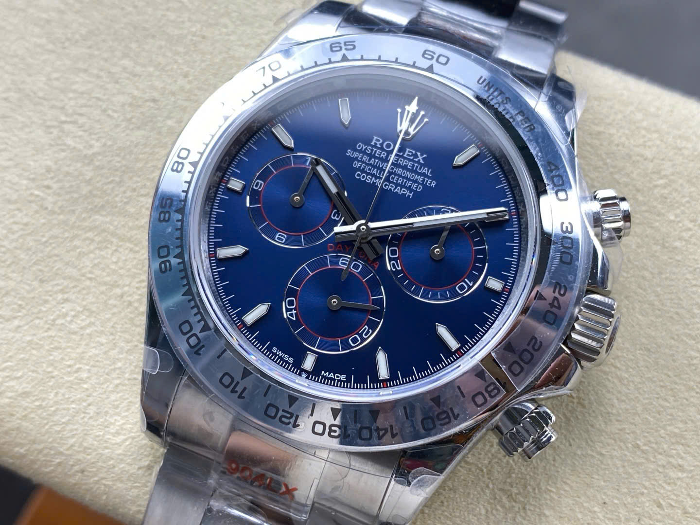 Rolex Daytona 126509 904L Steel Blue Dial 40mm Oyster Super Clone