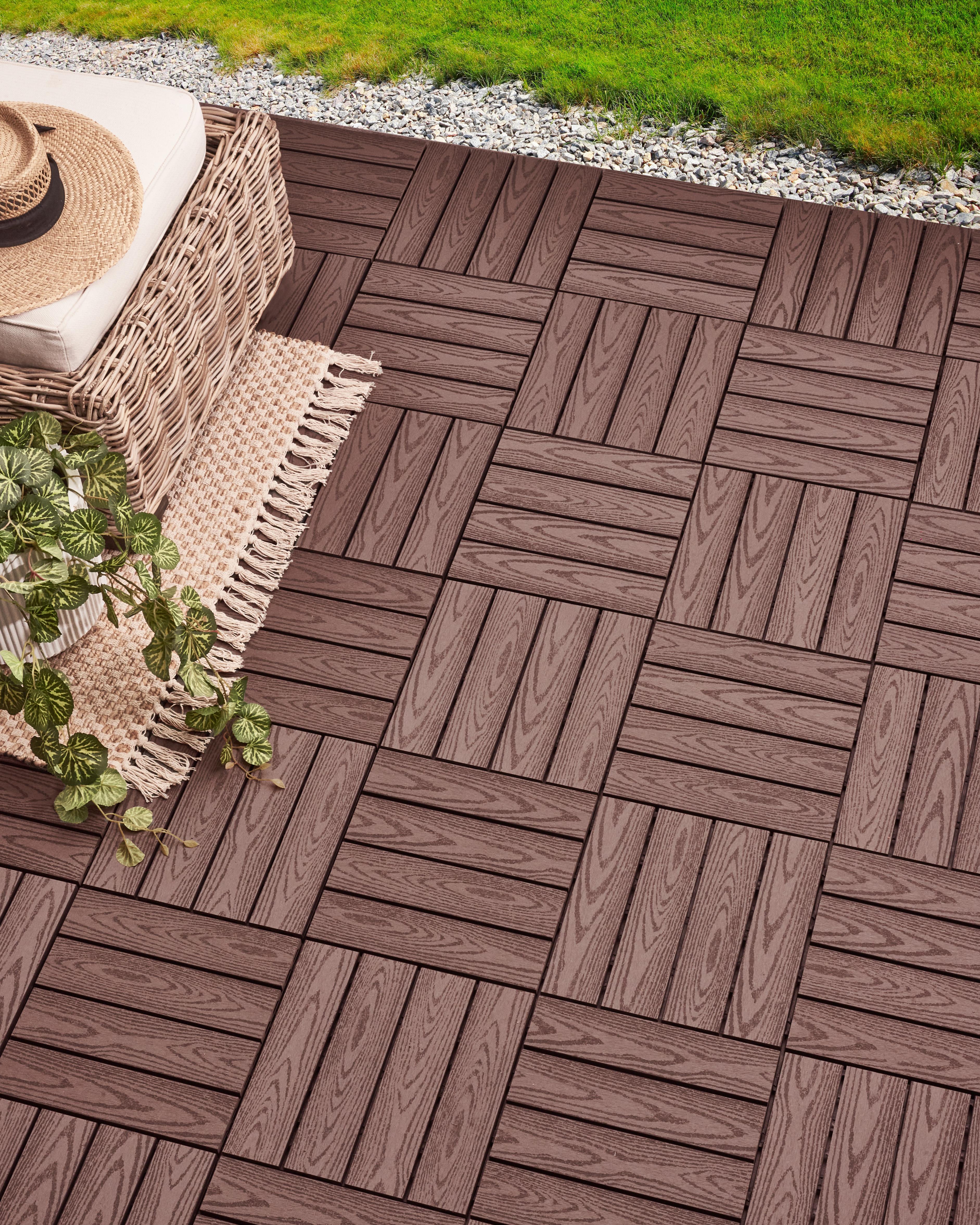 Outdoor Flooring ATESSA Wood-Plastic Composite (WPC) Brown