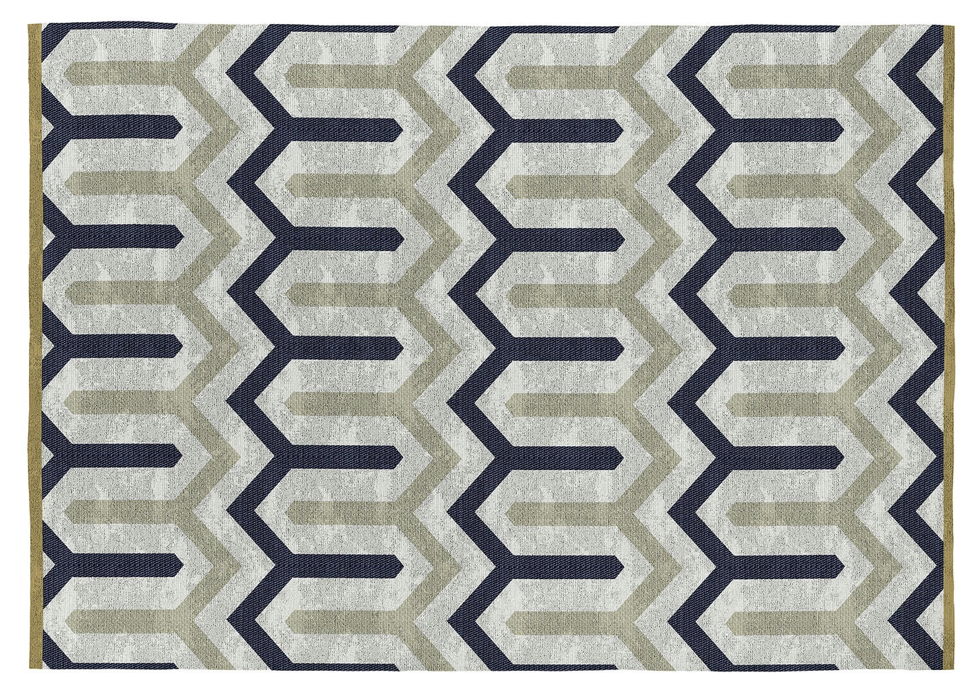 LENA - Tapis décoratif en coton en impression digital gris 120x170