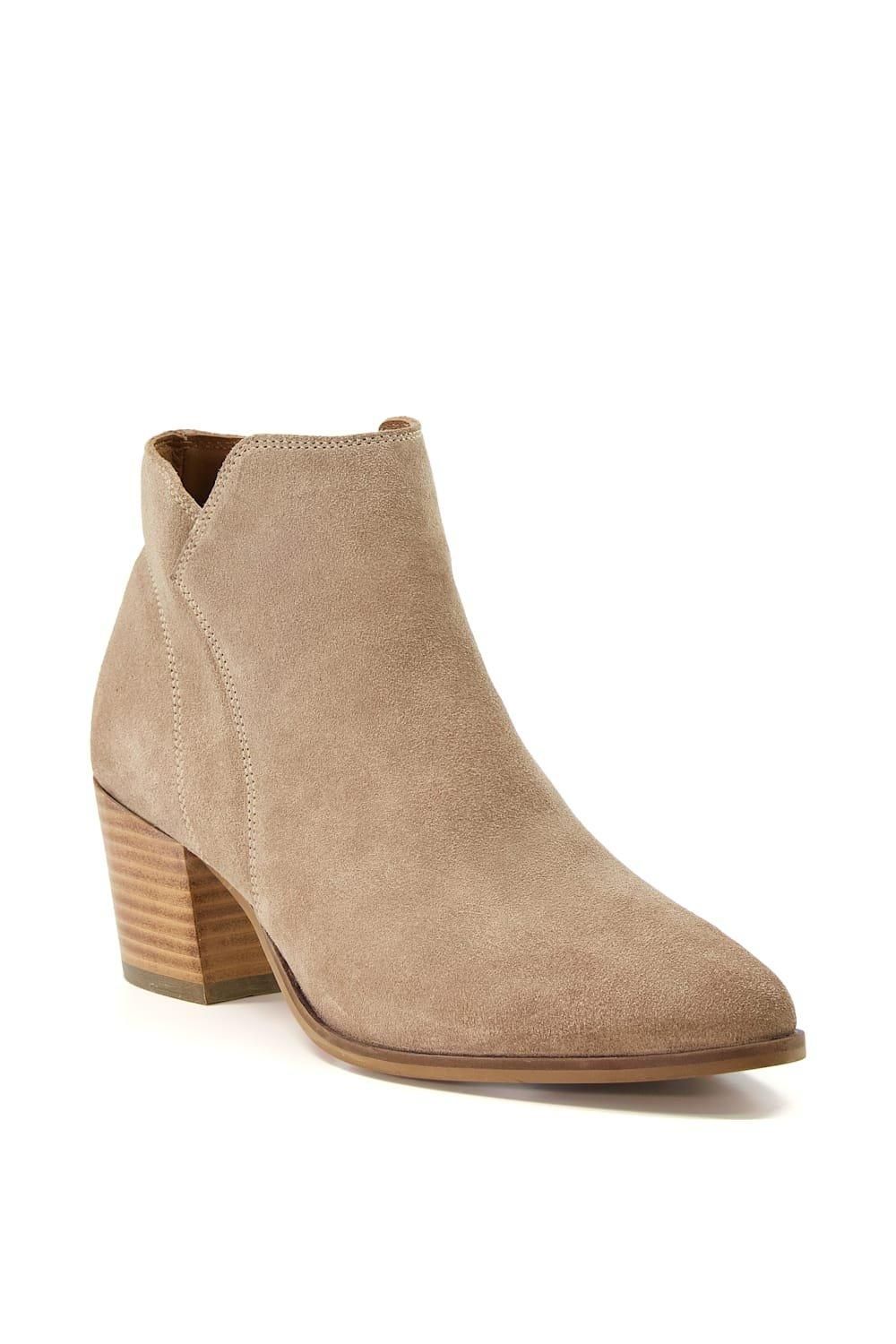 Dune London Wide Fit 'Parlor' Suede Western Boots
