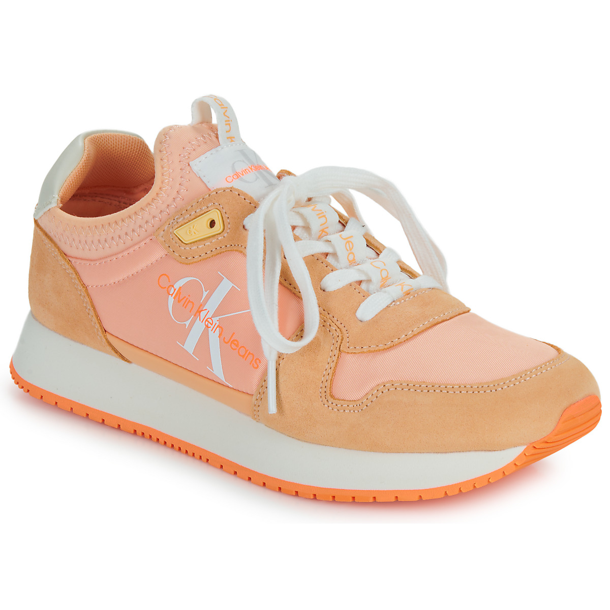 Calvin Klein Jeans - RUNNER SOCK LACEUP NY-LTH - Pink