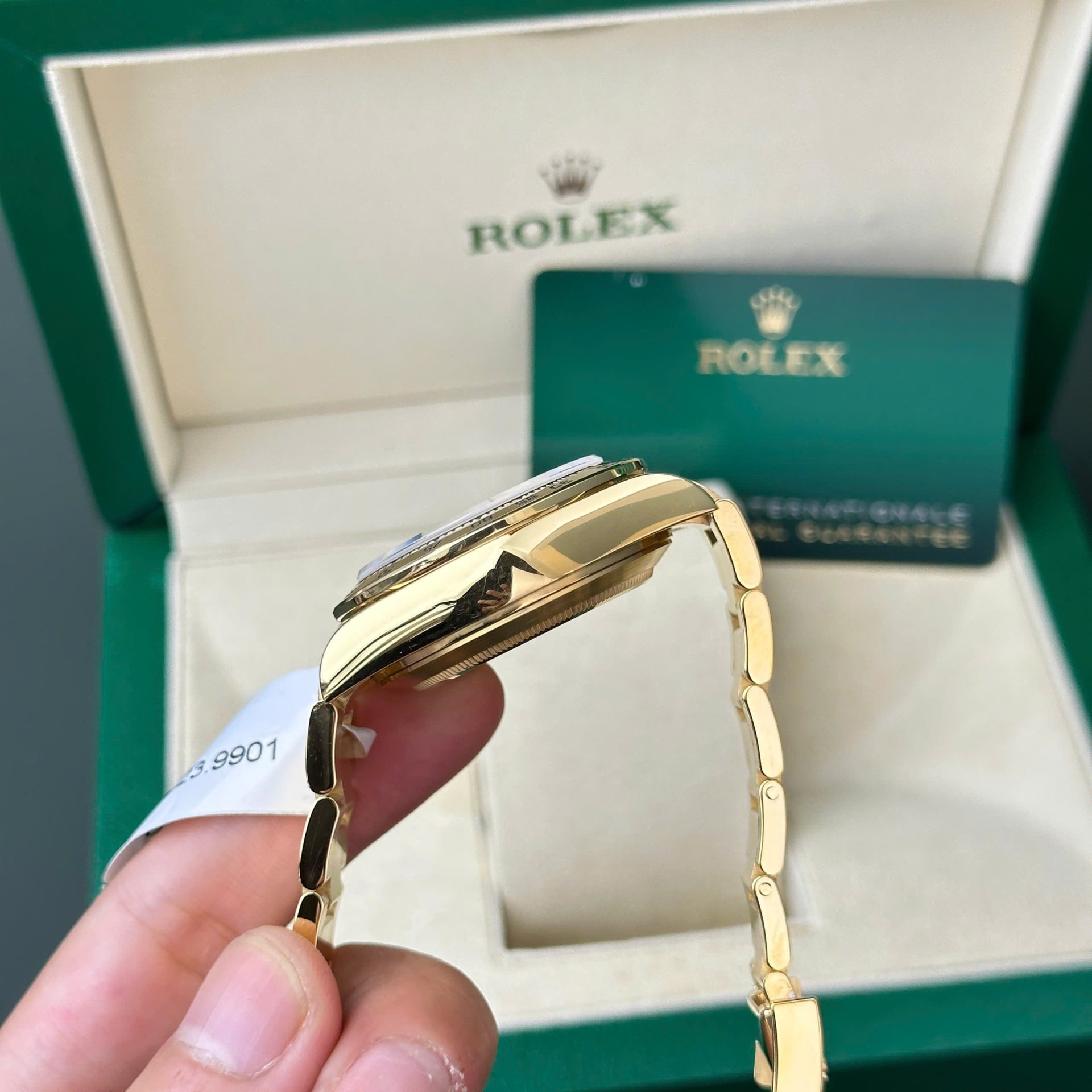 Rolex Daytona 116508 YG Plated MOP Dial CZ Diamonds 40mm Oyster Super Clone