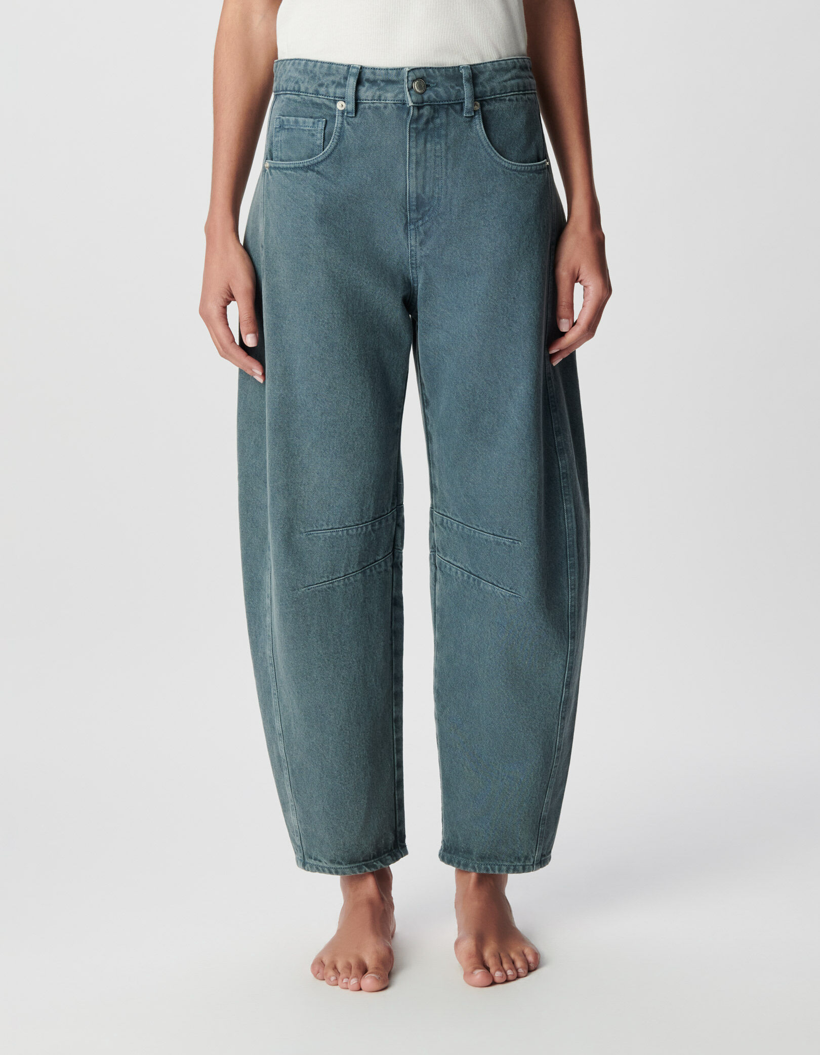 Jean barrel bleu Gabrielle 7/8e Femme