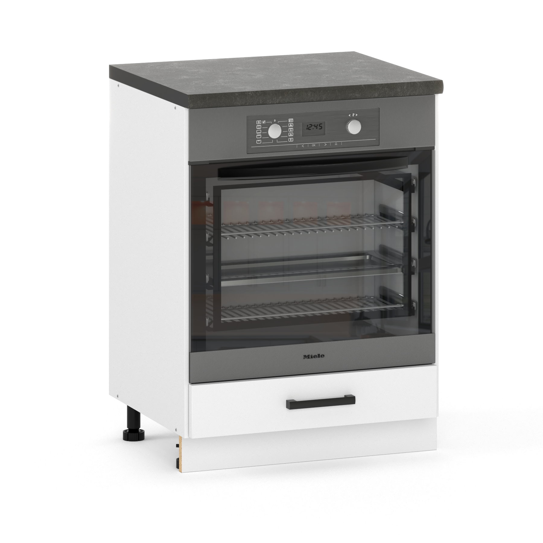 Szafka pod zabudowę piekarnika, piekarnik 60cm biały mat