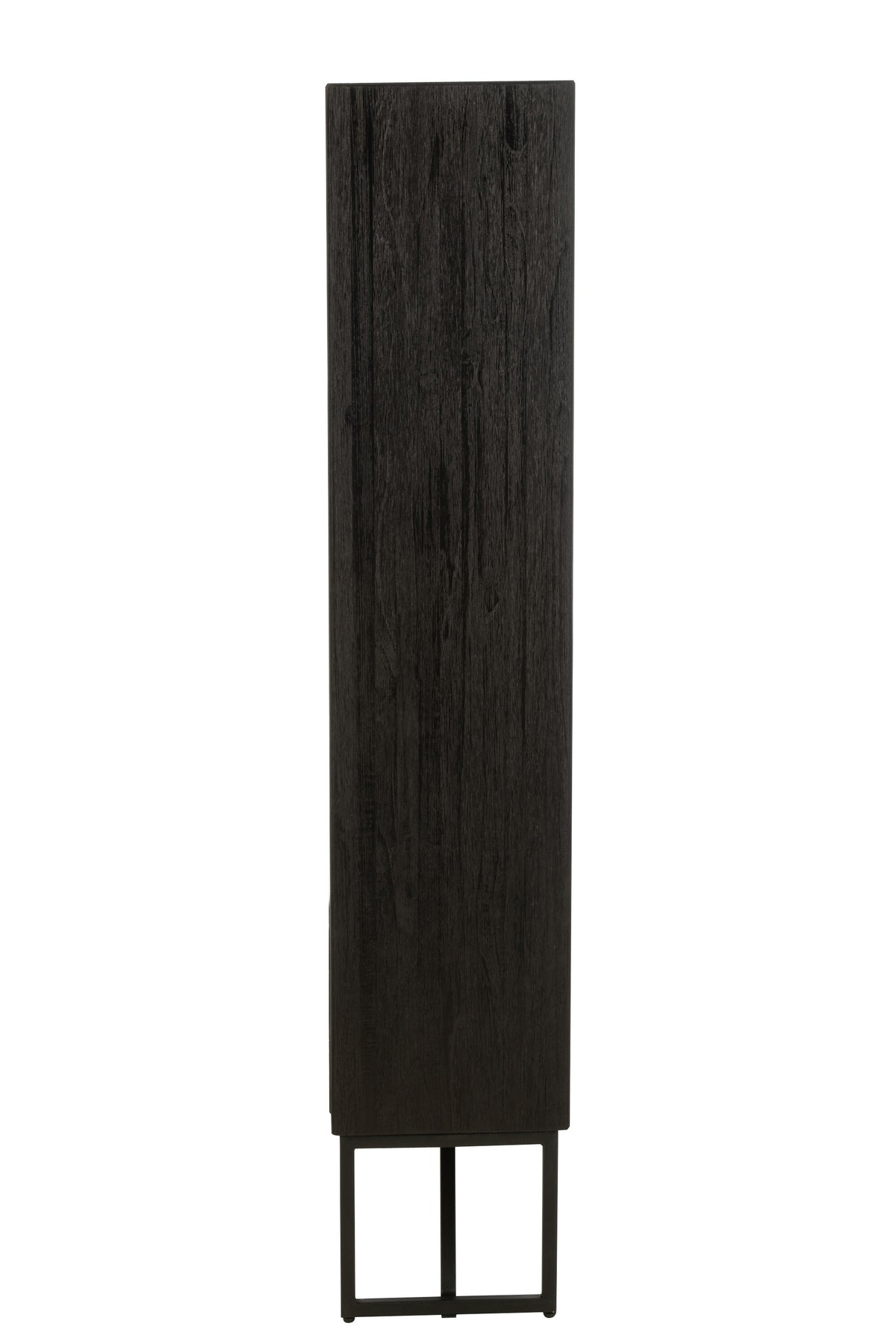 J-Line kast met lades - gerecycleerd hout - zwart
