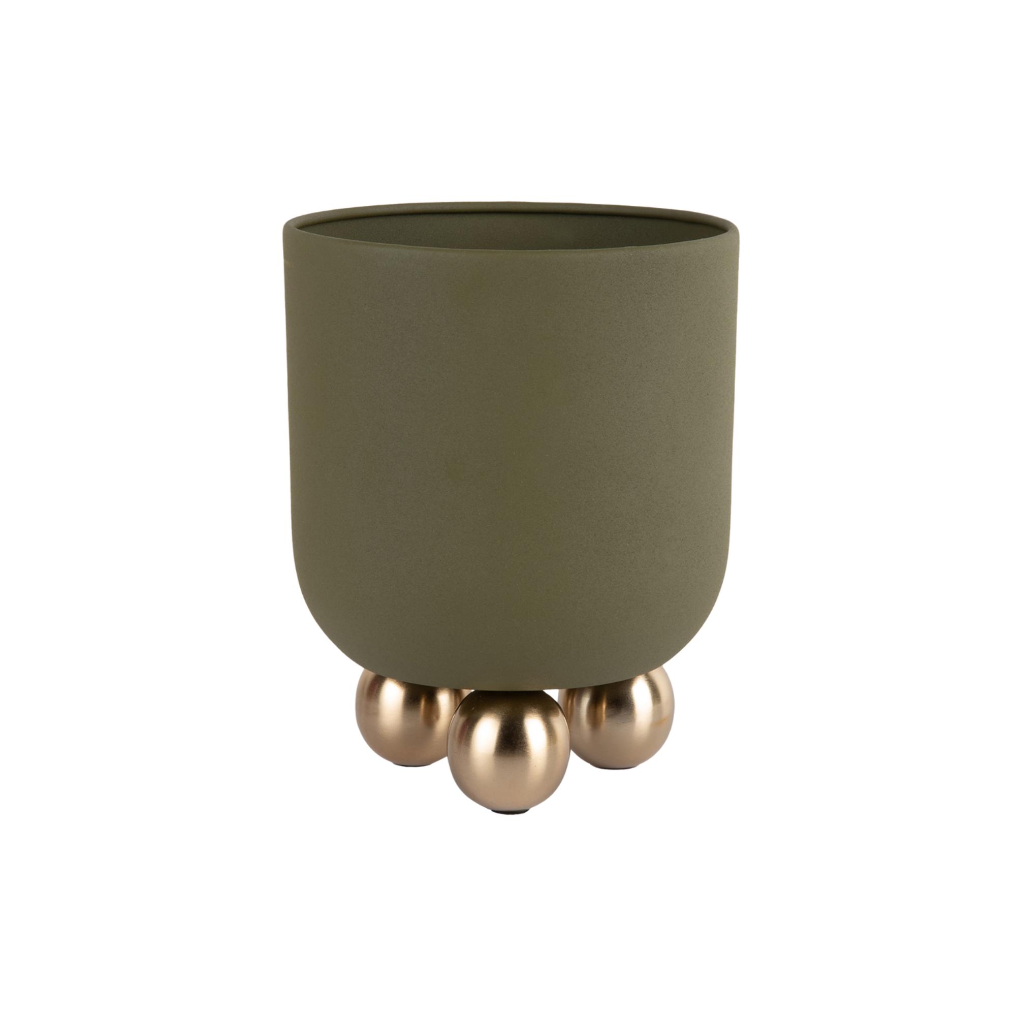 Present Time bloempot Estilo Small - groen - Ø18.5cm