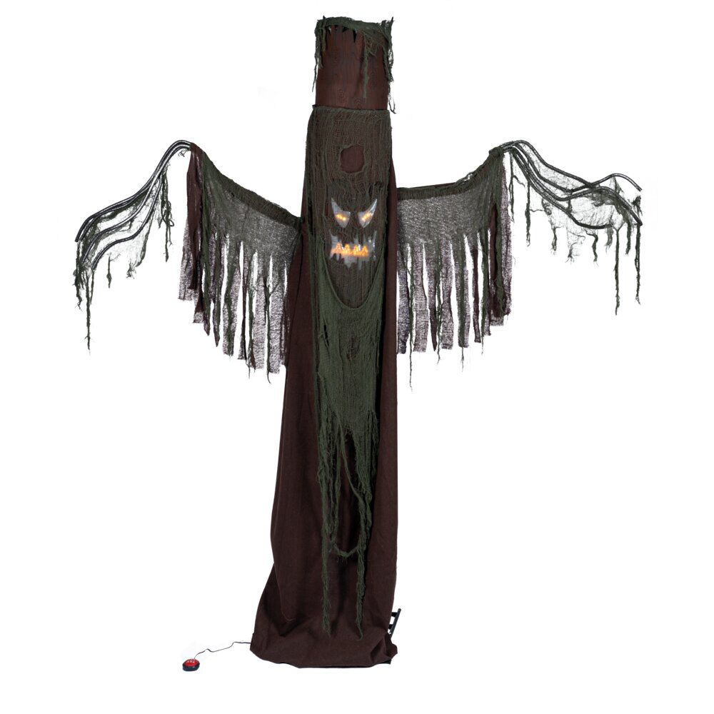Décoration LED Halloween à poser arbre maléfique sonore animé H250cm