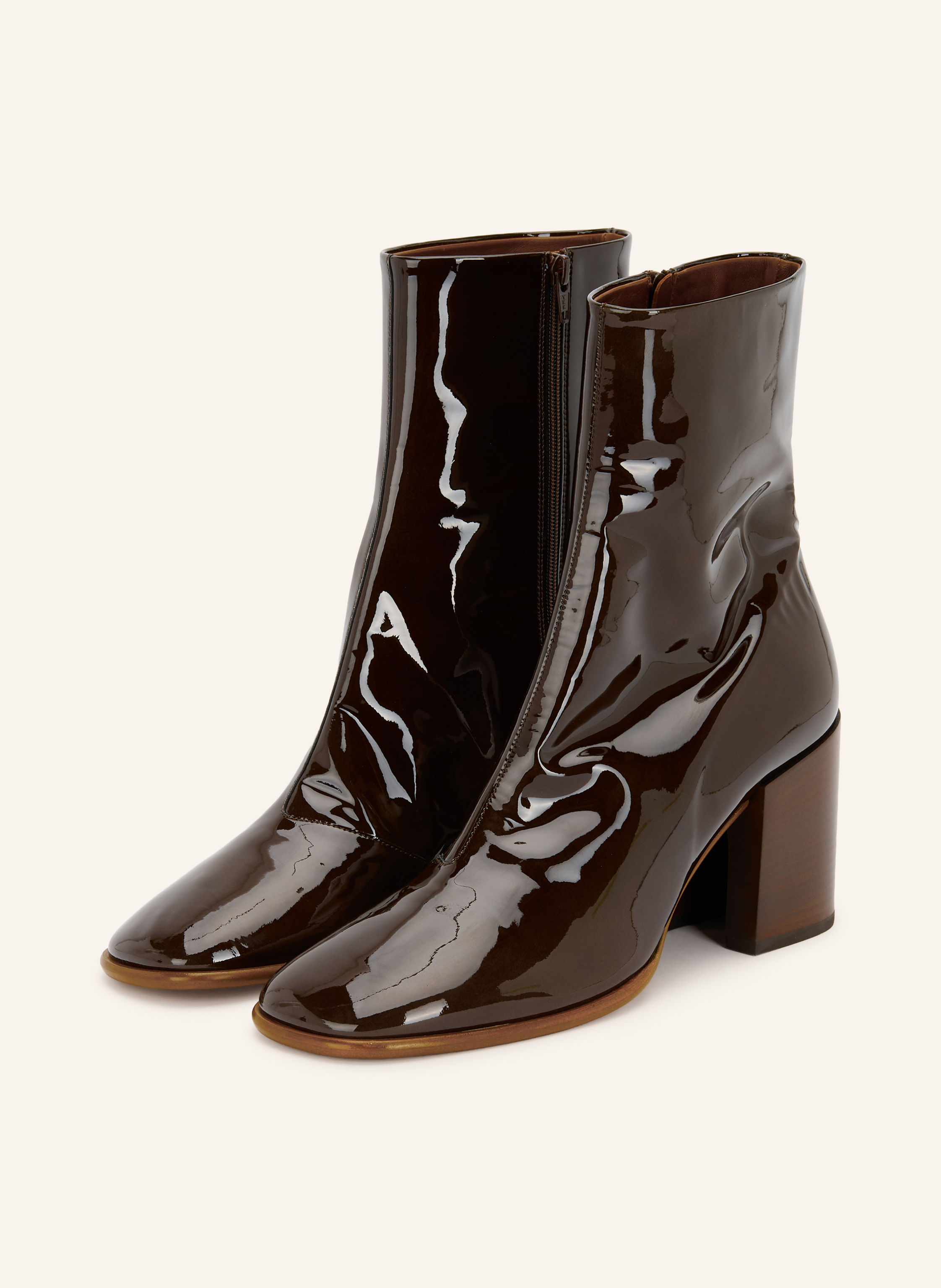 DRIES VAN NOTEN Lackstiefeletten