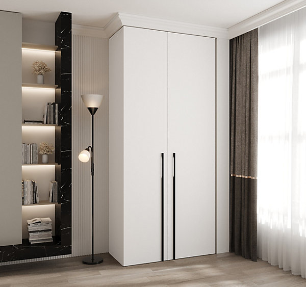 Armoire Como 3 a portes battantes H. 245 x L. 110 x P. 40, 2 portes