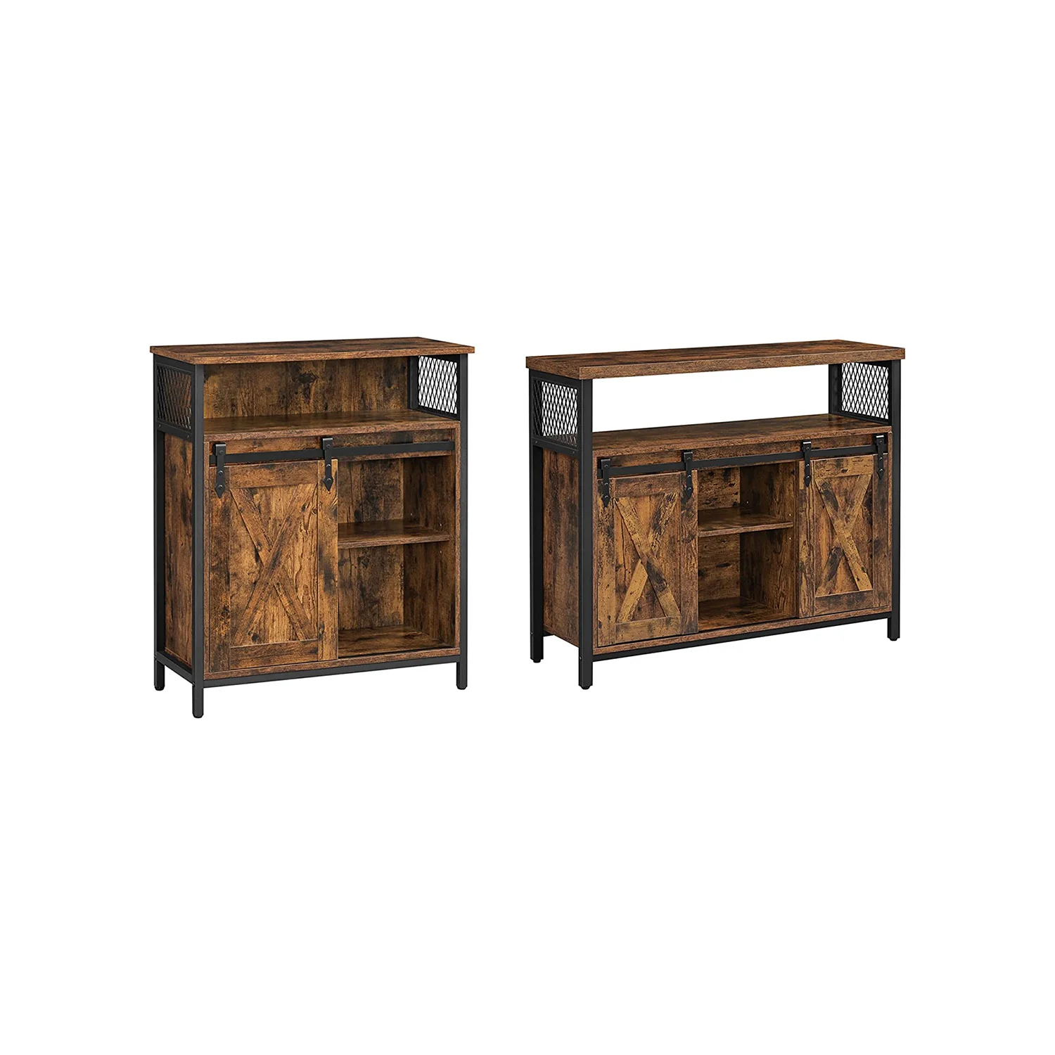 2 Meubles de rangement industriel