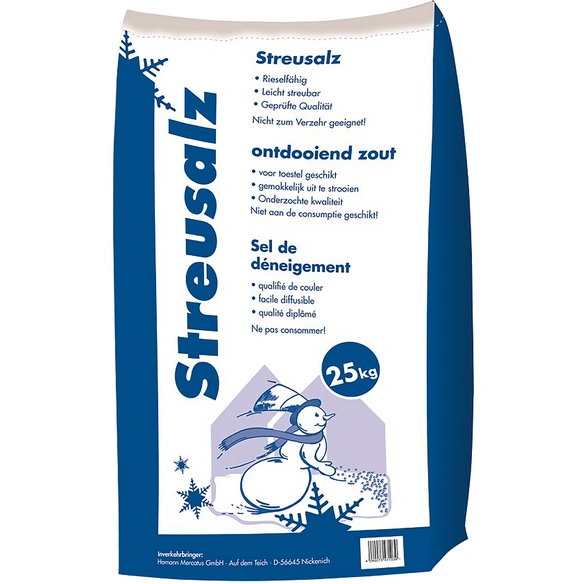 Streusalz, Gebindegröße: 25kg
