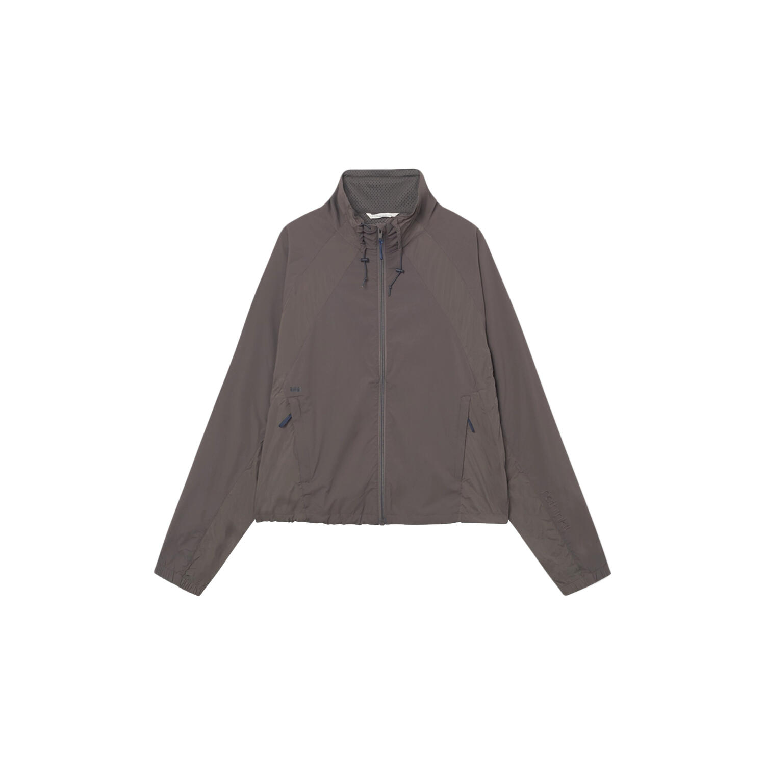 Track Jacket Oversized Kia, dark brown