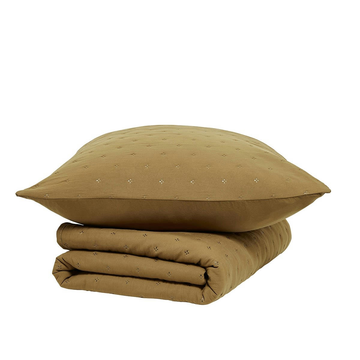 ESSENTIAL - Couvre lit boutis bronze 220x240