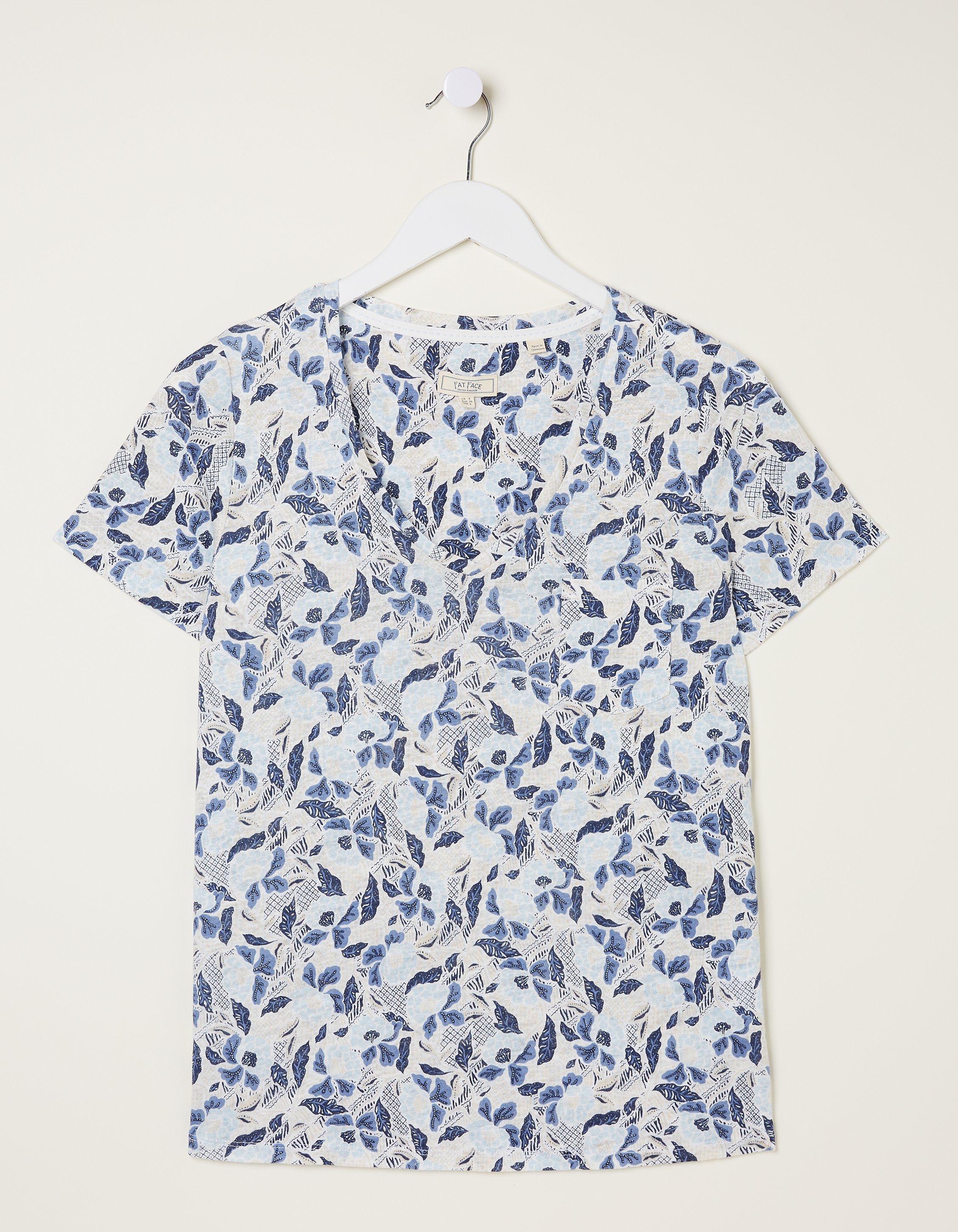 Maggie Flower Linen T-Shirt