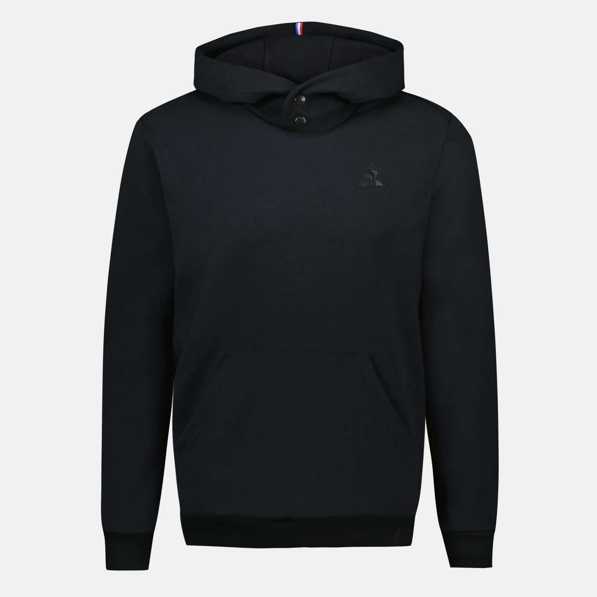 Sweat à capuche Essentiel double face avec logo brodé ton sur ton