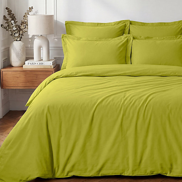 Housse de couette en percale coton Citronelle 260x240 cm SOFT PERCALE