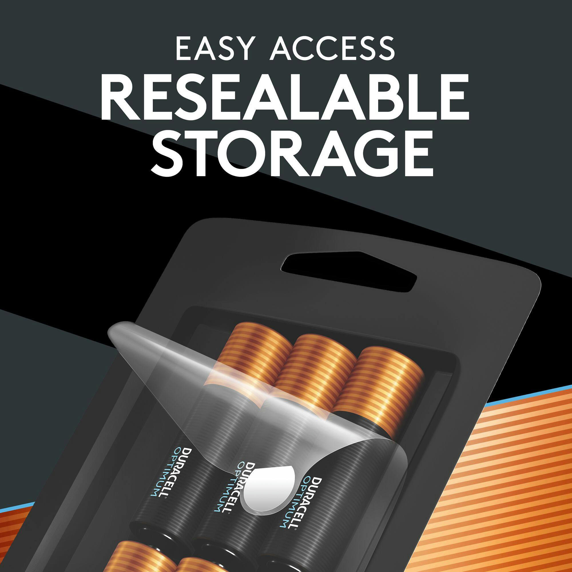 Duracell Optimum AA Batteries, Alkaline, 18-pk