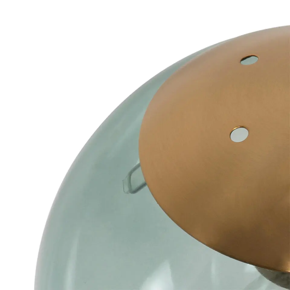 Qazqa hanglamp pallon groen e27