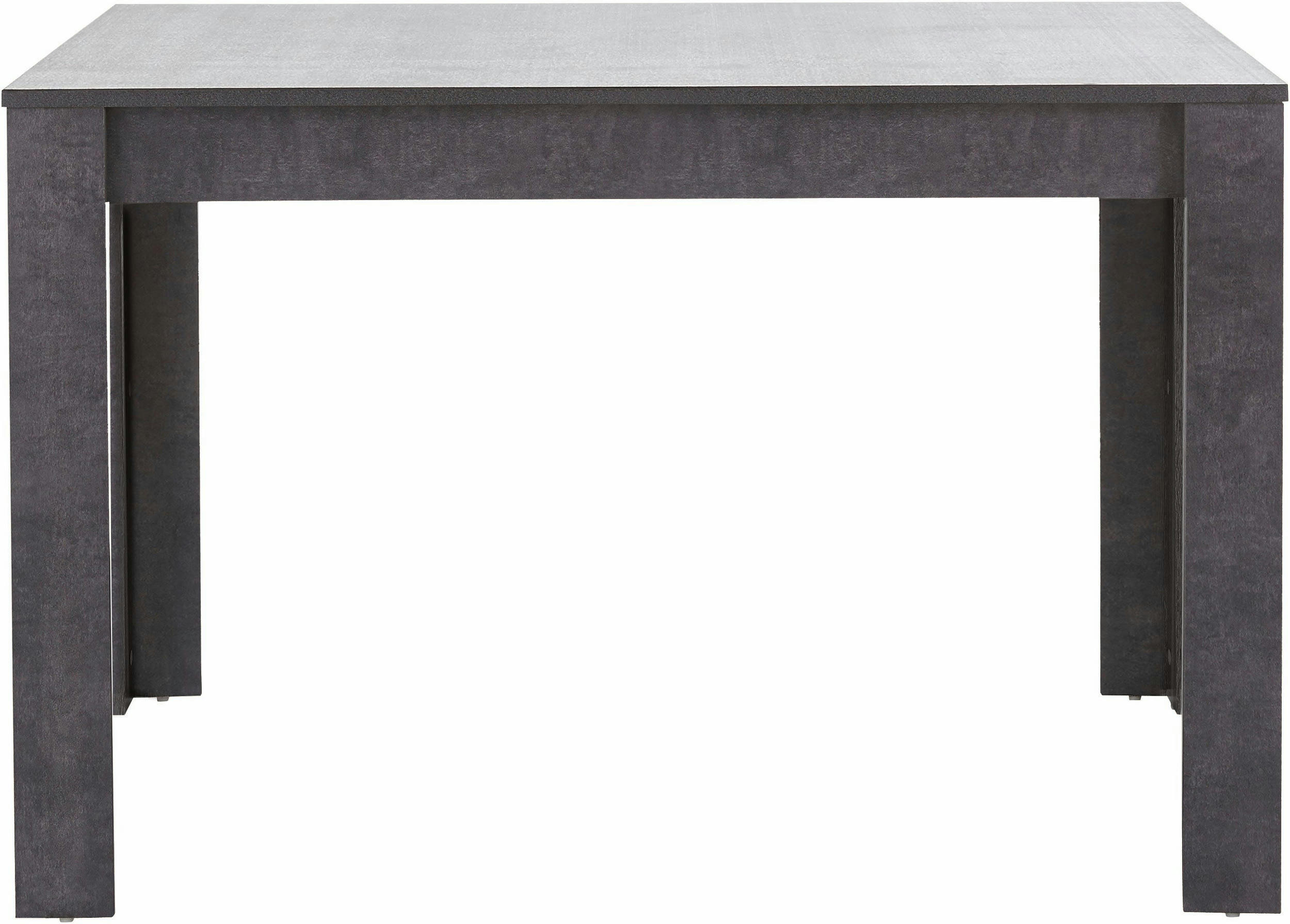 LYNN - Table de salle à manger 120x80 cm 6 personnes en MDF ardoise